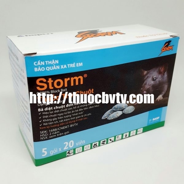 Thuốc diệt chuột STORM (Hộp 5 gói)